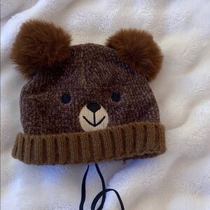 Dog bear hat with adjustable strap